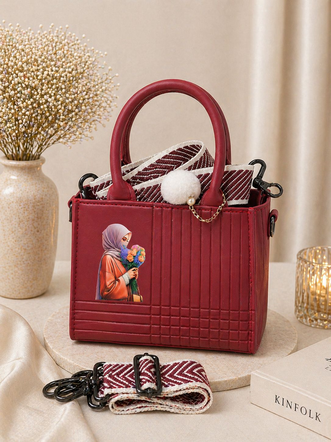 Girl Print Handbag
