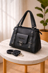 Luxury Structured Top Handle Handbag