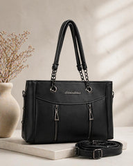 Multi Pocket Shoulder Handbag
