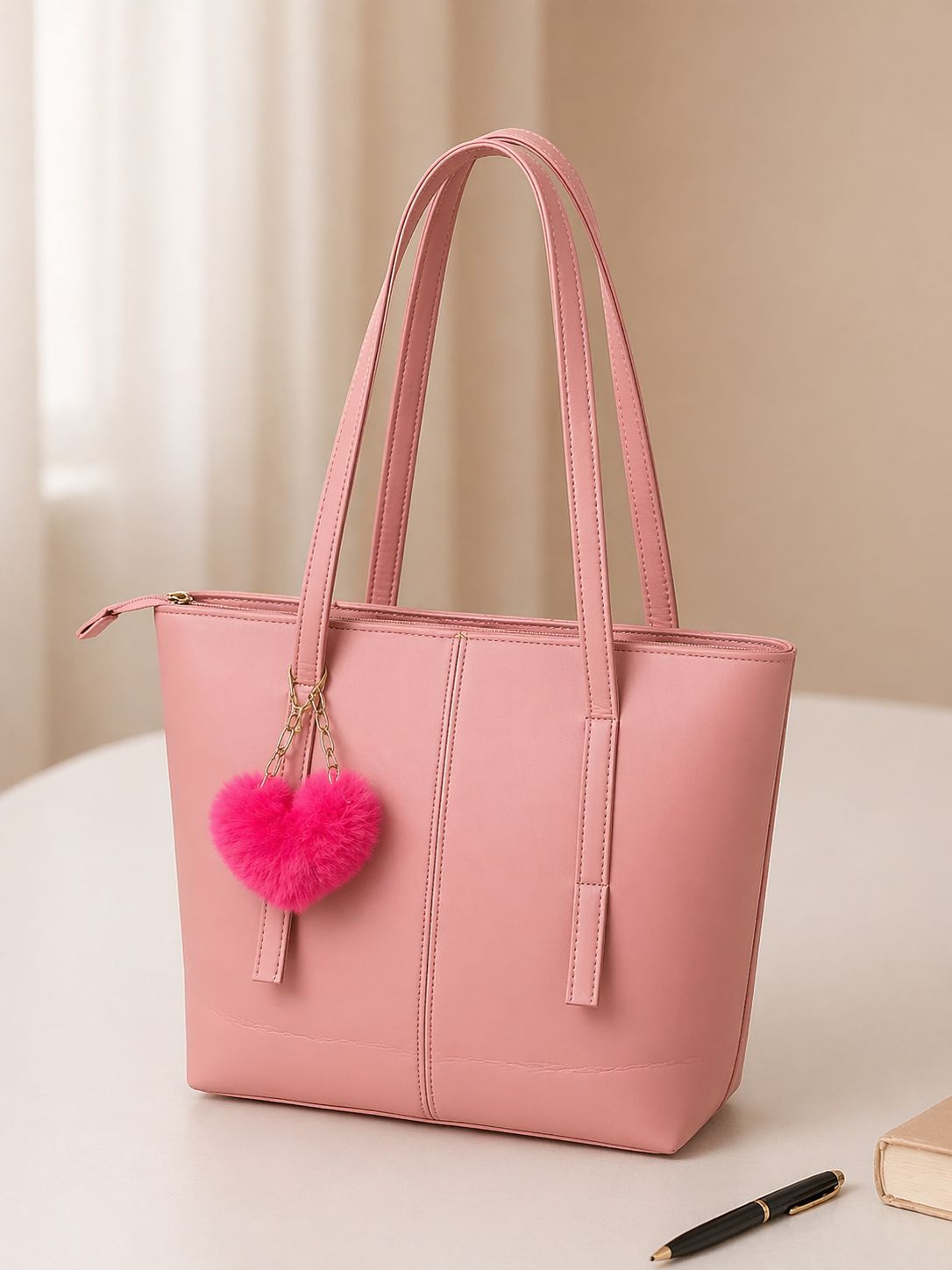 Sleek Minimal Tote Bag with Shoulder Straps