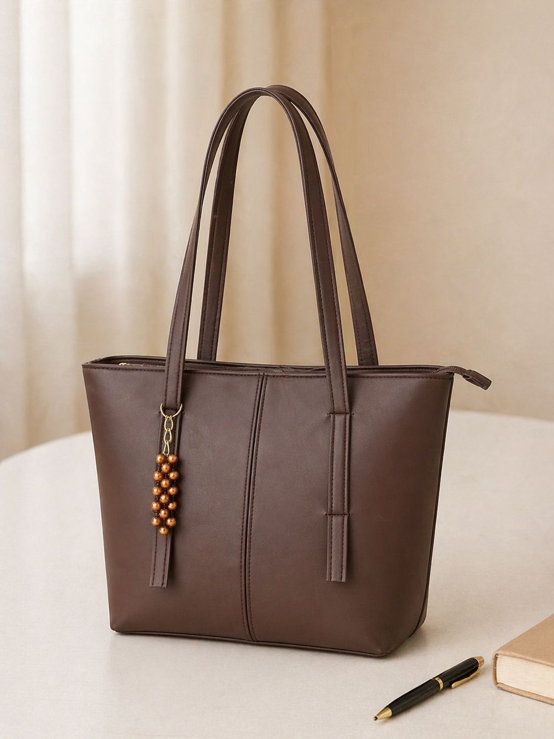 Sleek Minimal Tote Bag with Shoulder Straps