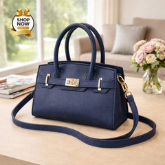 Luxury Lock Detail Mini Tote Handbag