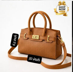 Luxury Lock Detail Mini Tote Handbag