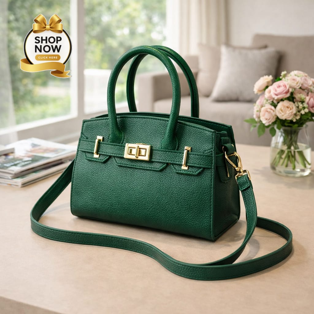 Luxury Lock Detail Mini Tote Handbag