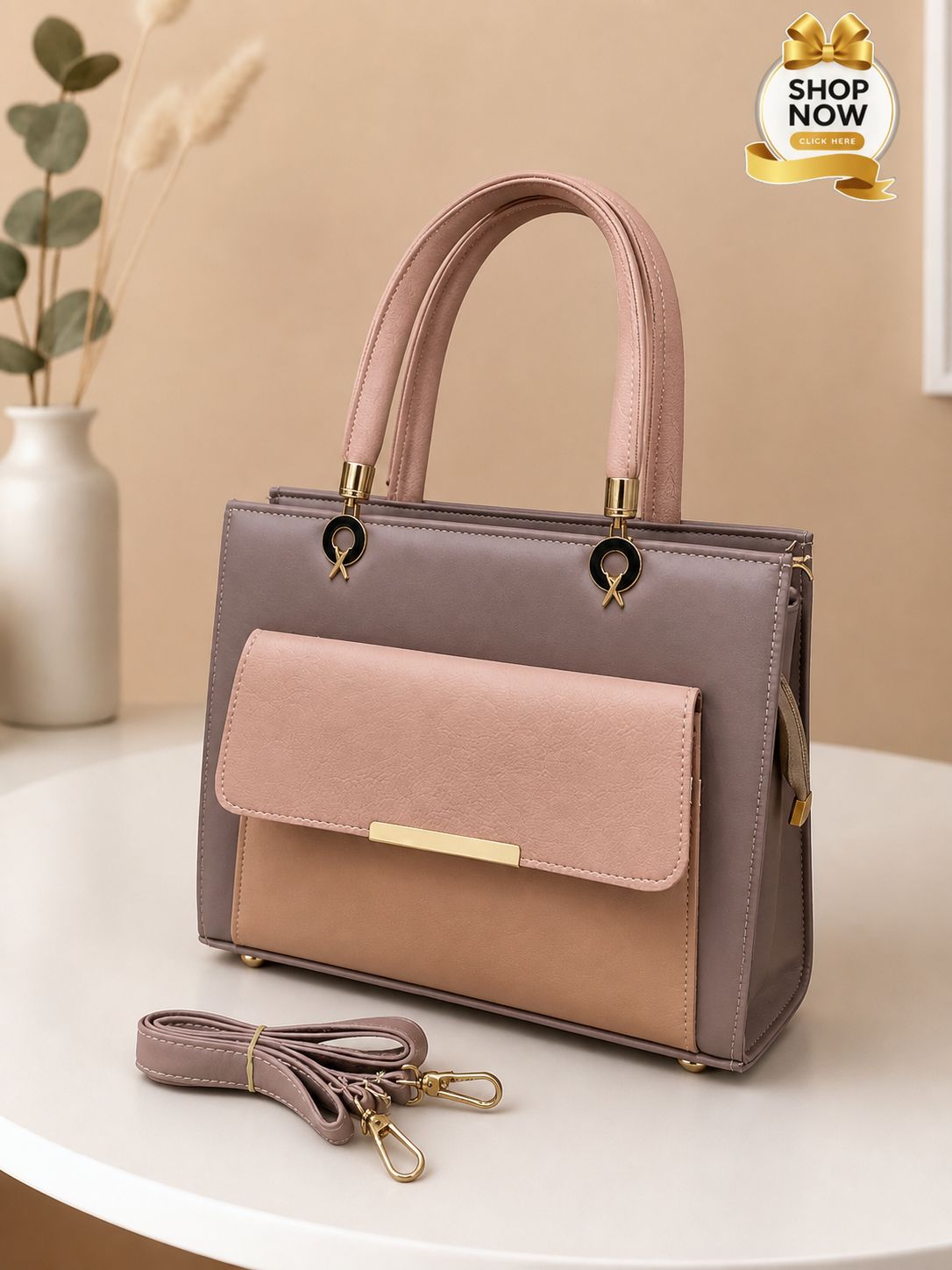 Blush Charm Tote Bag