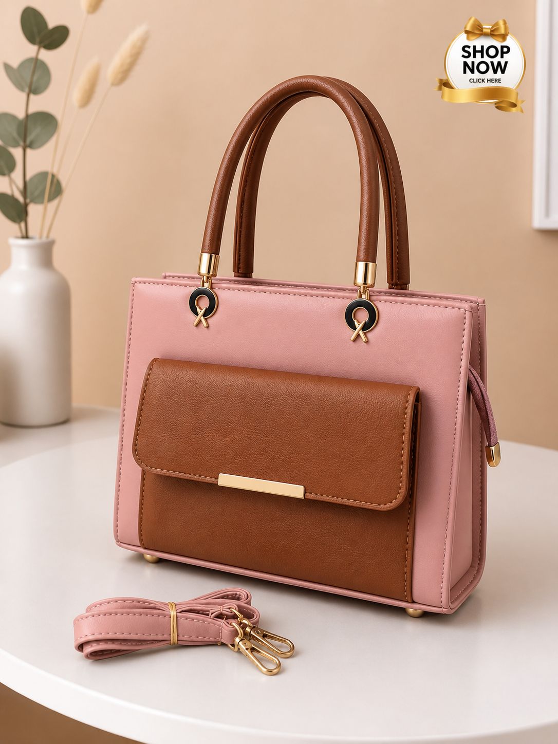 Blush Charm Tote Bag