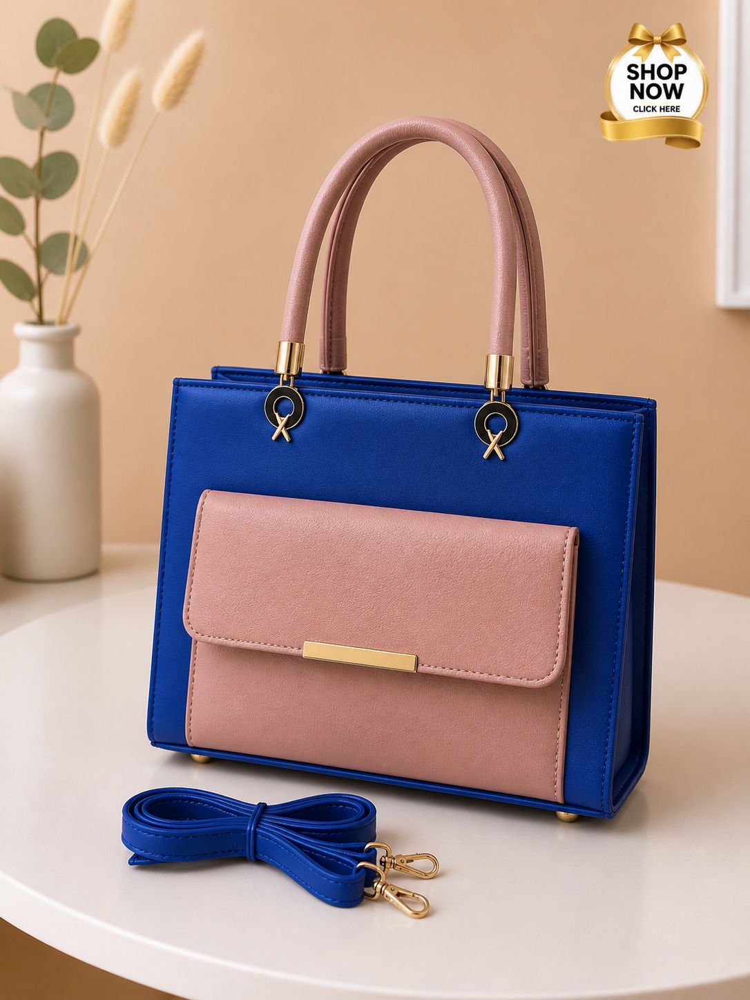 Blush Charm Tote Bag