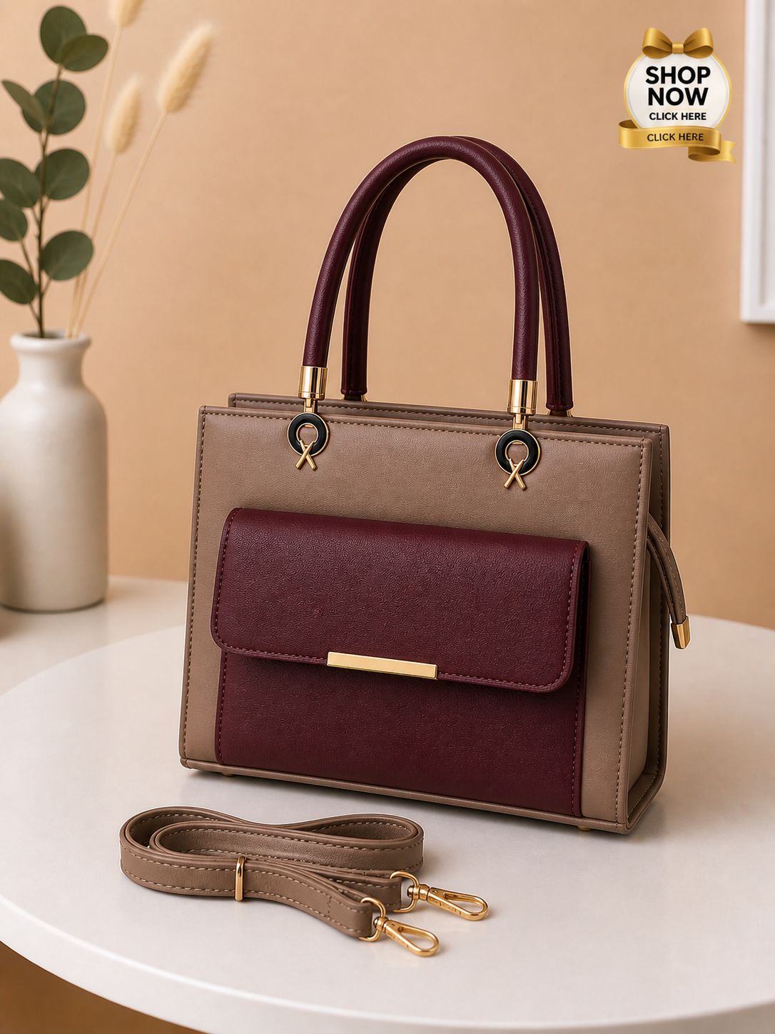 Blush Charm Tote Bag