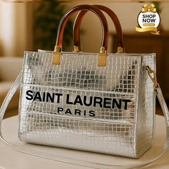Luxury Croc Texture Tote Handbag