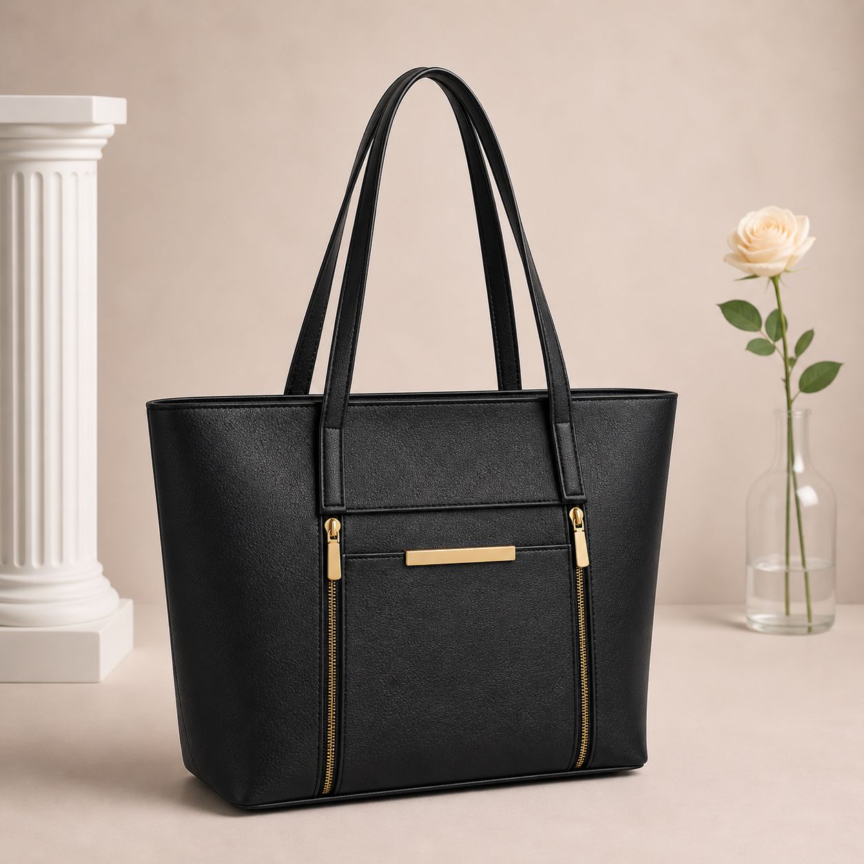 Stylish Double Zip Tote