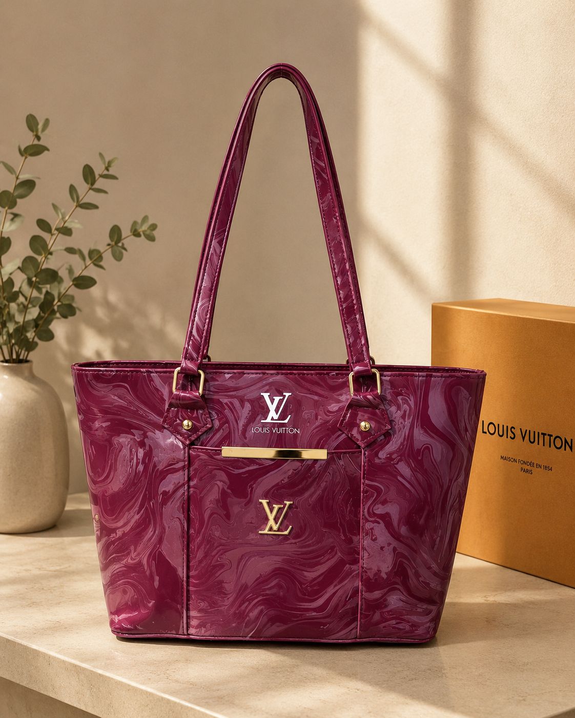 Marble Texture Handbag