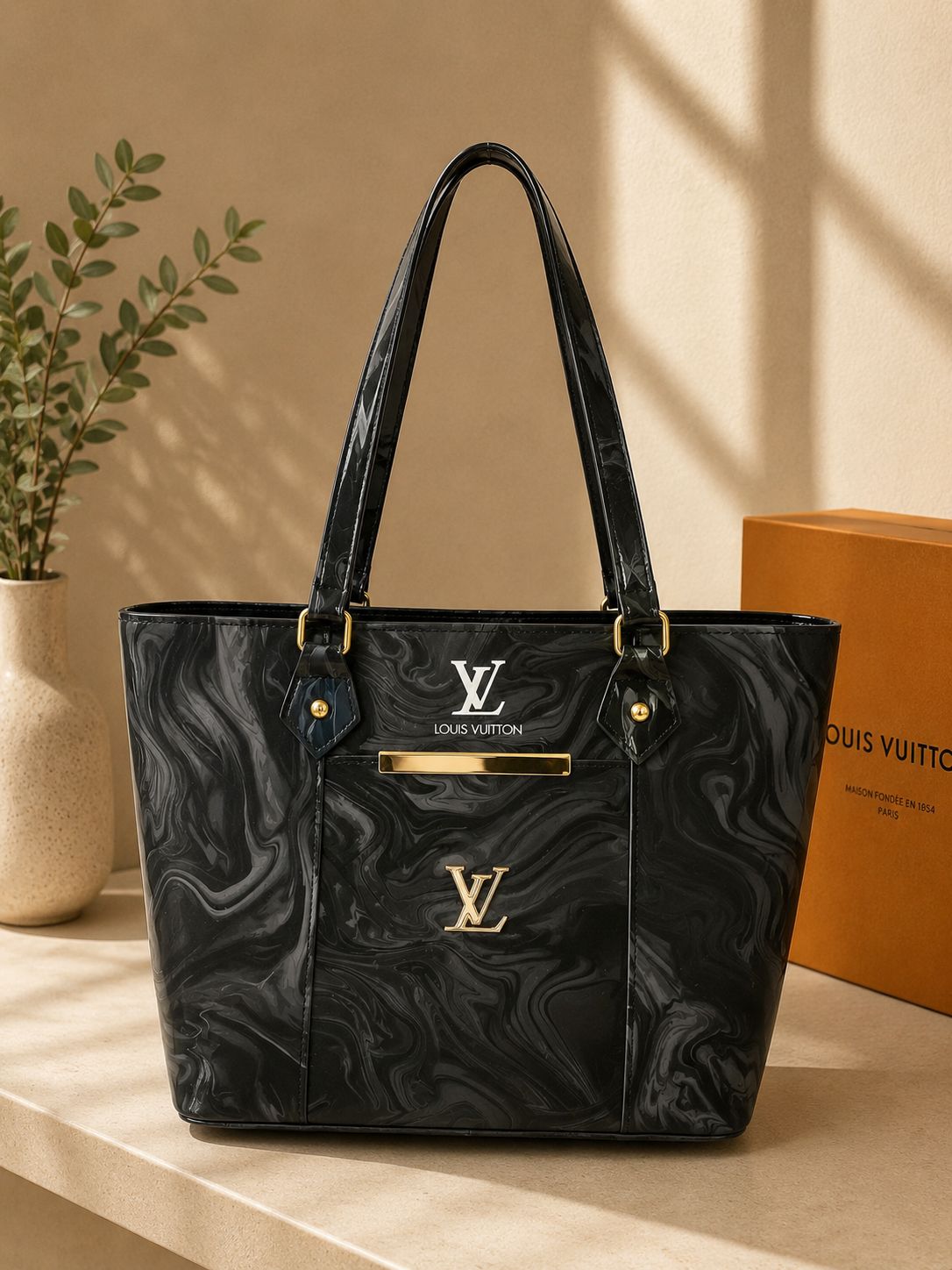 Marble Texture Handbag