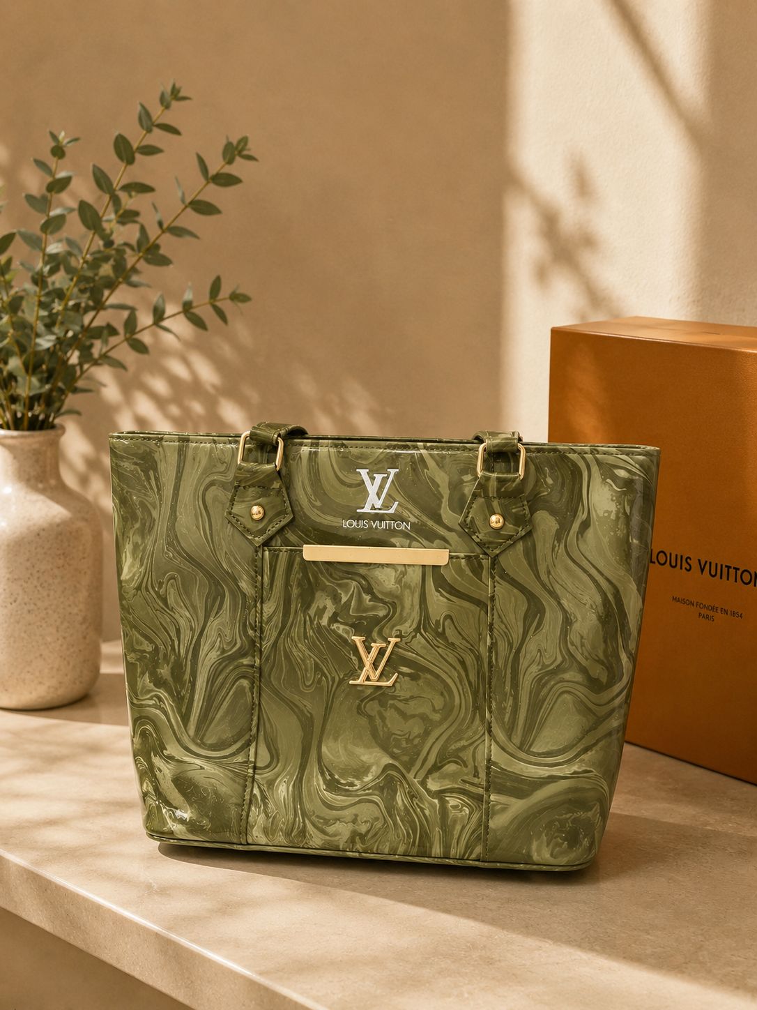 Marble Texture Handbag