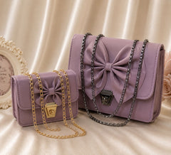 Luxury Bow Detail Crossbody Handbag