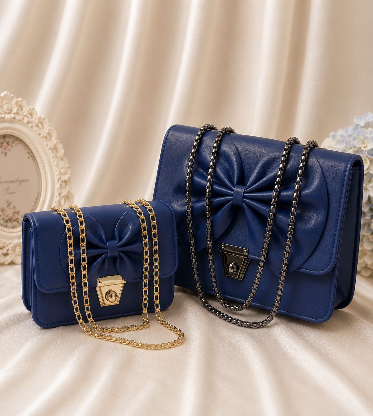 Luxury Bow Detail Crossbody Handbag