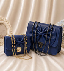 Luxury Bow Detail Crossbody Handbag