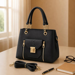 Luxury Chain Handle Tote Handbag
