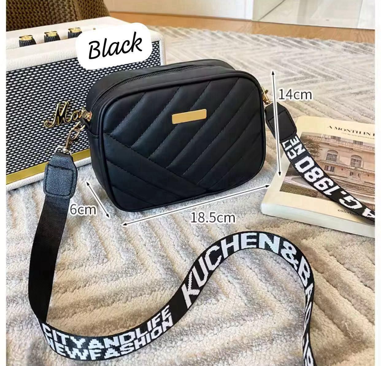 Fashion Wide Strap Shoulder Bag