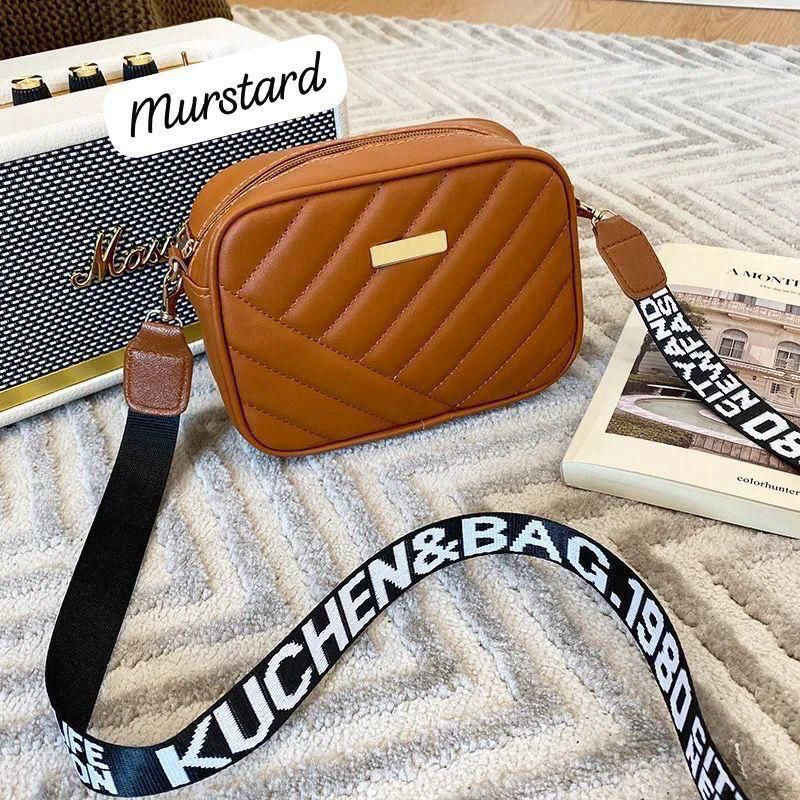 Fashion Wide Strap Shoulder Bag
