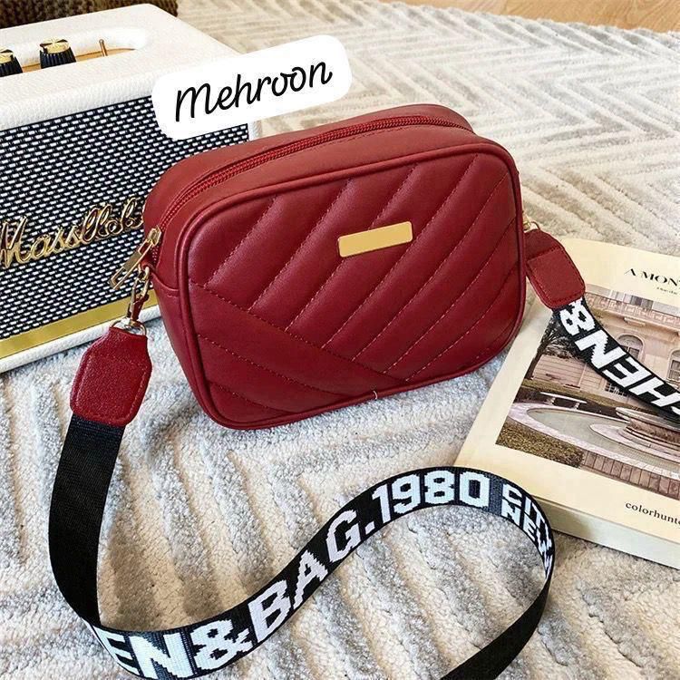 Fashion Wide Strap Shoulder Bag