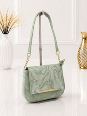 Marble Glossy Shoulder Bag for Women