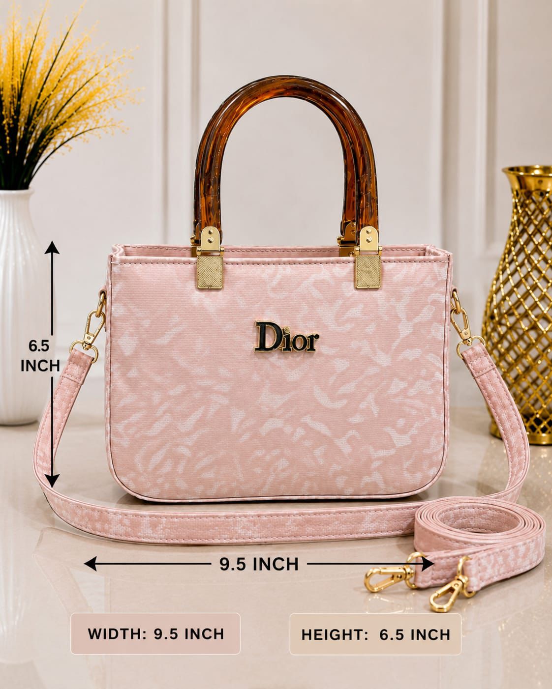 Textured Crossbody Tote Bag