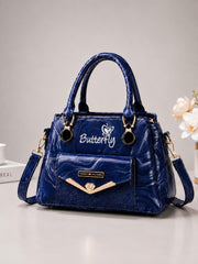 Butterfly Marble Texture Handbag