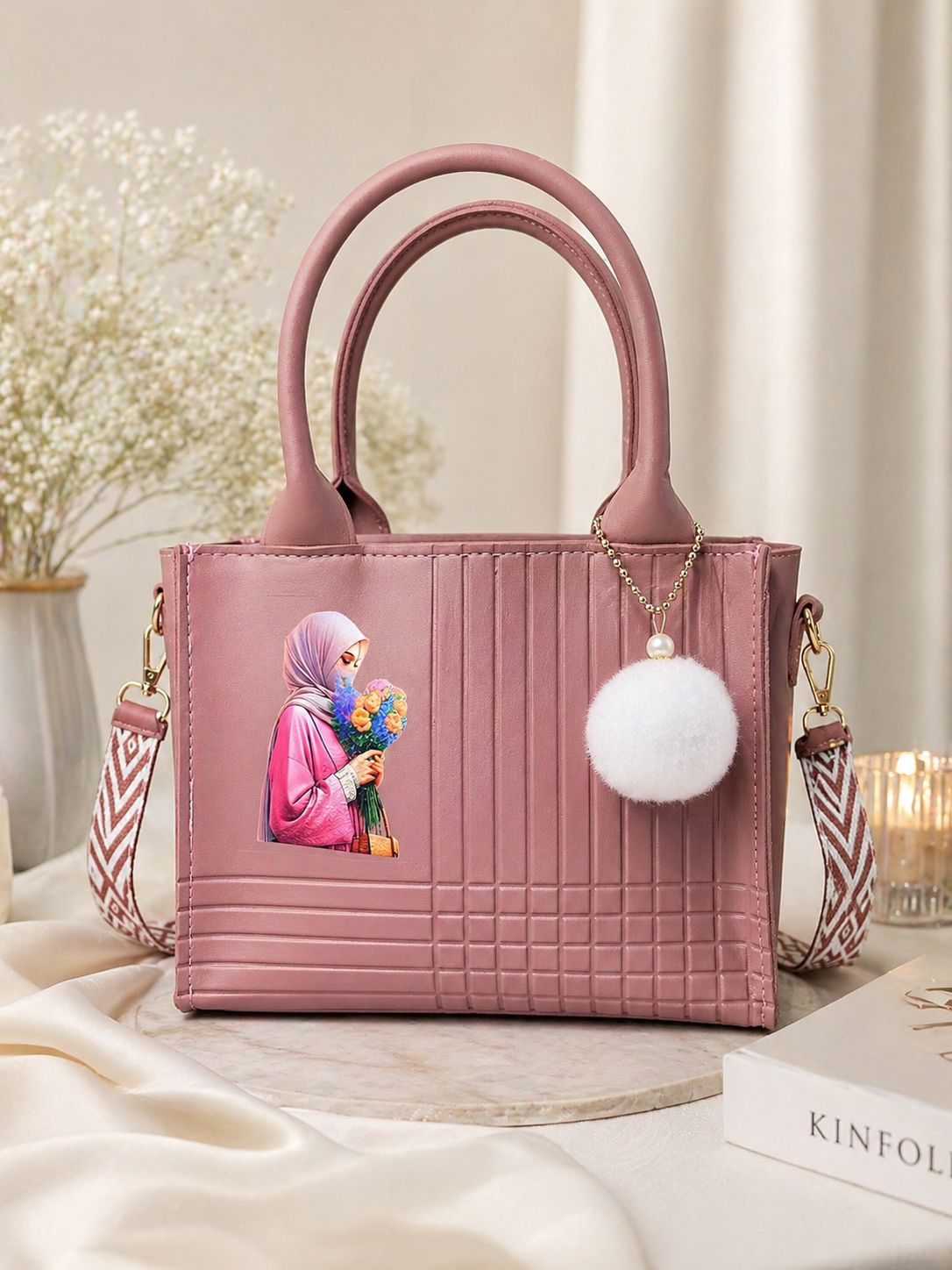 Girl Print Handbag