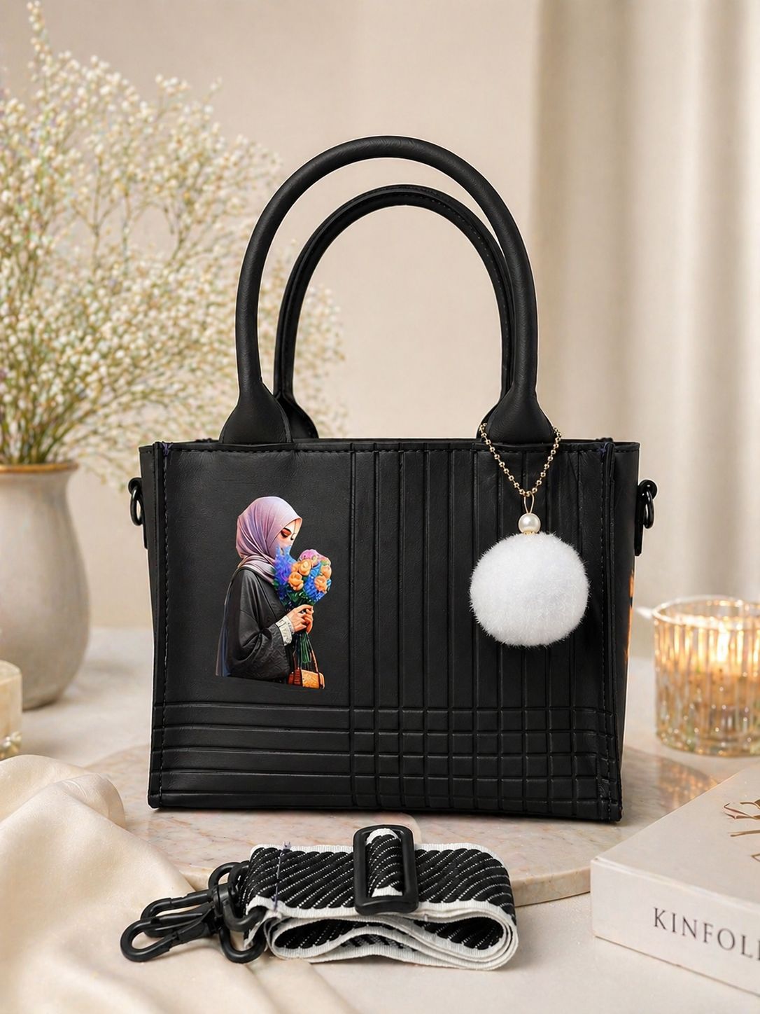 Girl Print Handbag