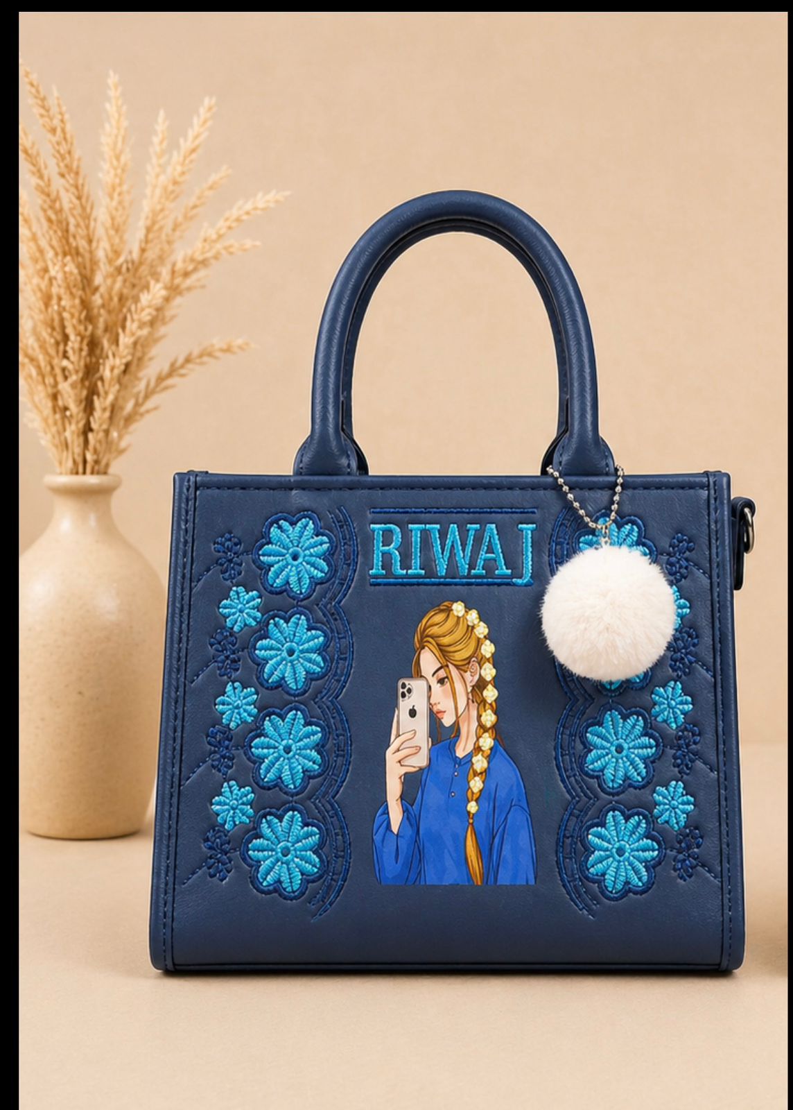 Girl Print Handbag