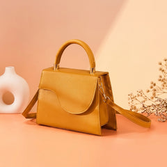 Trapezoid Top Handle Bag