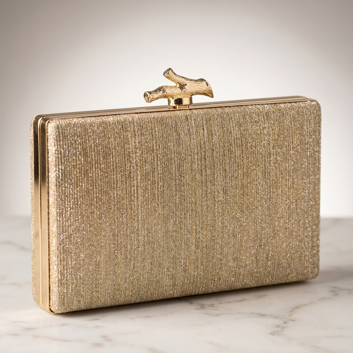 Luxury Glitter Box Clutch