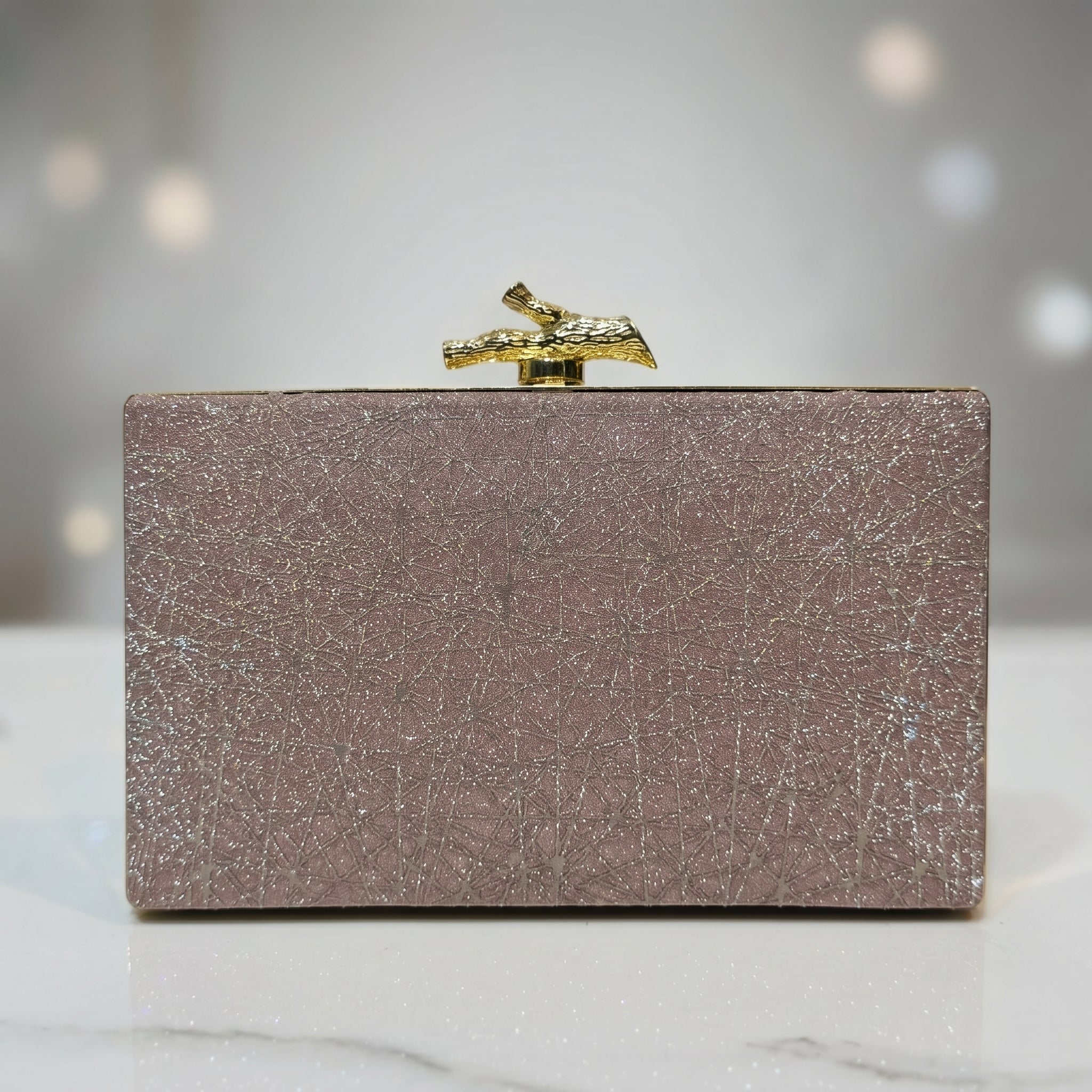 Luxury Glitter Box Clutch