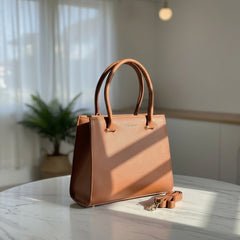 Women's Top Handle Handbag with Detachable Strap